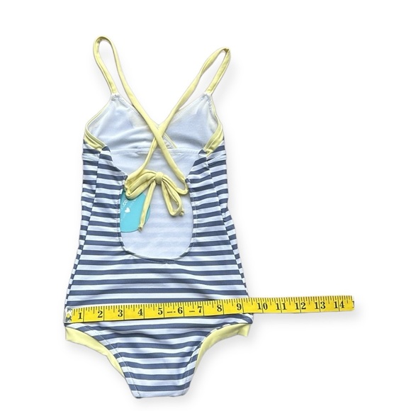 Lilo Tati Preppy Cami One-Piece Blue with Yellow Trim - Picture 5 of 9